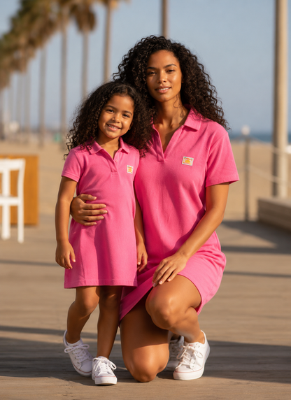 ROBE EN ÉPONGE ROSE