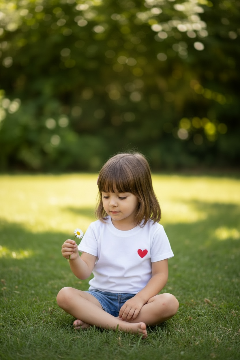 T-SHIRT COEUR ROUGE