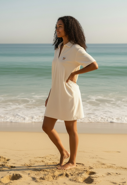 ROBE EN ÉPONGE BEIGE