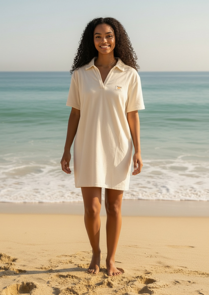 ROBE EN ÉPONGE BEIGE